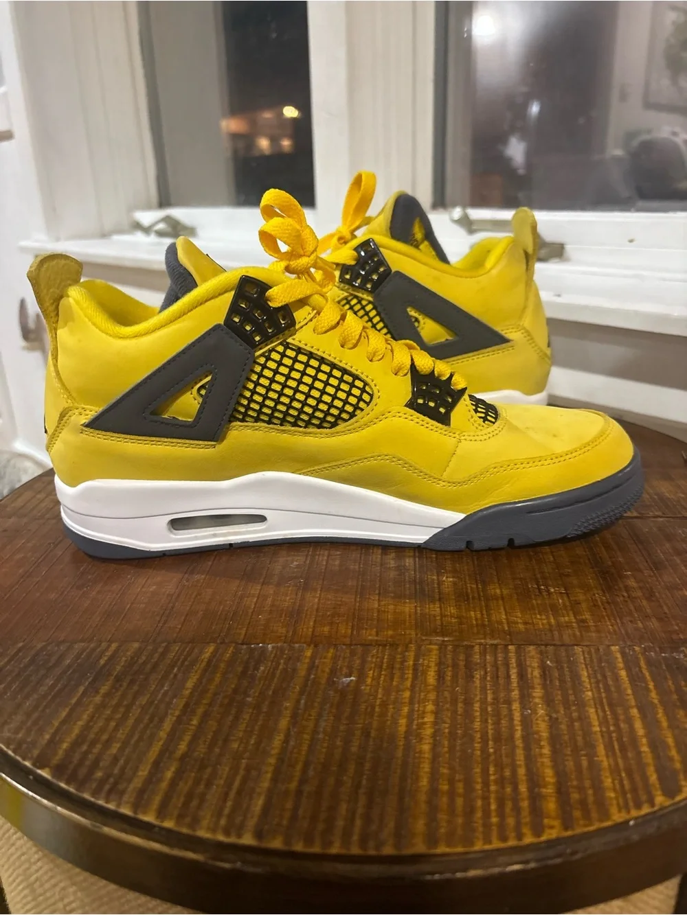 Nike Air Jordan Retro 4 PS Size 9.5 Lightning Yellow